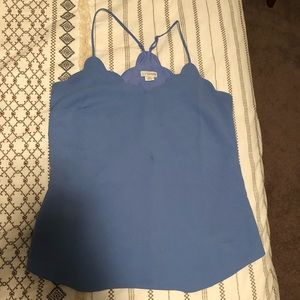 J crew scalloped tank